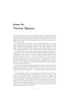 Vector Spaces