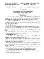 Kế hoạch phòng chống TN,LP 2010-2011