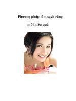 Phương pháp làm sạch răng mới hiệu quả