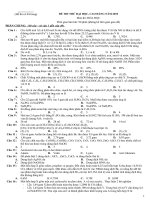 ĐỀ THI THỬ ĐẠI HỌC, CAO ĐẲNG NĂM 2010 Môn thi: HÓA HỌC