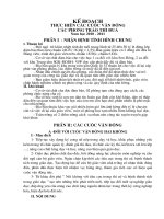 Kế hoạch các phong trào và các cuộc vận động