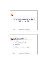 Các khái niệm cơ bản về hướng đối tượng