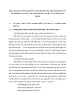 THỰC TRẠNG TỔ CHỨC HẠCH TOÁN THÀNH PHẨM TIÊU THỤ THÀNH PHẨM VÀ XÁC ĐỊNH KẾT QUẢ TIÊU  THỤ THÀNH PHẨM TẠI CÔNG TY CƠ KHÍ QUANG TRUNG