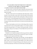 LÝ LUẬN CHUNG VỀ KẾ TOÁN NHẬP XUẤT VÀ BẢO QUẢN NGUYÊN VẬT LIỆU TRONG CÁC DOANH NGHIỆP