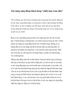 Xây dựng cộng đồng khách hàng “chiến lược toàn diện”