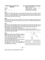 HSG Lý 8 V1 năm 2003-2004 Ninh Hòa