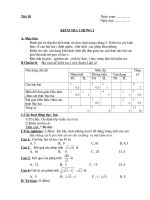 De KT Chuong I - Co DA