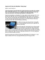 Apple sửa lỗi bàn phím MacBook “đóng băng”