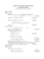 ĐÁP ÁN  ĐỀ THI VAO 1O(3)