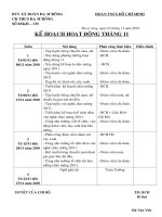 KE HOACH HOAT DONG THANG 11