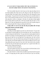 LÝ LUẬN CHUNG VỀ HOẠT ĐỘNG TIÊU THỤ SẢN PHẨM CỦA DOANH NGHIỆP TRONG NỀN KINH TẾ THỊ TRƯỜNG