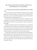 THỰC TRẠNG TỔ CHỨC CÔNG TÁC KẾ TOÁN TẠI CÔNG TY CỔ PHẦN THIẾT BỊ VẬT TƯ Y TẾ THANH HOÁ