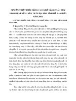 SỰ CẦN THIẾT PHẢI NÂNG CAO KHẢ NĂNG TIÊU THỤ HÀNG HOÁ NÔNG SẢN TRÊN ĐỊA BÀN TỈNH HÀ NAM ĐẾN NĂM 2010