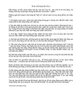 Một số chú ý khi đi ăn nhà hàng (hay đấy)