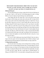 MỘT SỐ KIẾN NGHỊ NHẰM HOÀN THIỆN CÔNG TÁC KẾ TOÁN NGUYÊN VẬT LIỆU VỚI VIỆC NÂNG CAO HIỆU QUẢ SỬ DỤNG NGUYÊN VẬT LIỆU TẠI CÔNG TY CƠ KHÍ NGÔ GIA TỰ