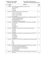 NGÂN HÀNG ĐỀ SH 10 BCB - HKI