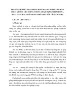 PHƯƠNG HƯỚNG HOẠT ĐỘNG KINH DOANH NGHIỆP VỤ BẢO HIỂM KHỐNG CHẾ GIẾNG TRONG HOẠT ĐỘNG THĂM DÒ VÀ KHAI THÁC DẦU KHÍ TRONG THỜI GIAN TỚI VÀ KIẾN NGHỊ