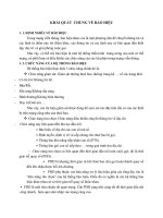 KHÁI QUÁT  CHUNG VỀ BÁO HIỆU