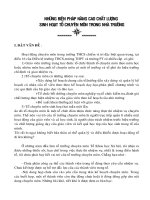 Biện pháp nâng cao chất lượng sinh hoạt tổ CM