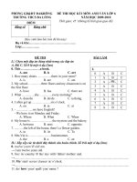 Đề thi HKI-lớp 6