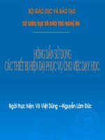 Hướng dẫn sử dụng các thiết bị hiện đại phục vụ  dạy học