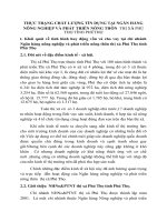 THỰC TRẠNG CHẤT LƯỢNG TÍN DỤNG TẠI NGÂN HÀNG NÔNG NGHIỆP VÀ PHÁT TRIÊN NÔNG THÔN  thÞ x