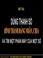 ĐỀ TÀI: DÙNG THANH SỐ DẠY TOÁN LỚP 3