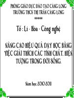 Hóa học và đời sống