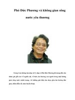 Phó Đức Phương và không gian sông nước yêu thương