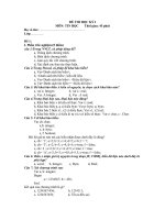 đề thi HKI(Hay mới)