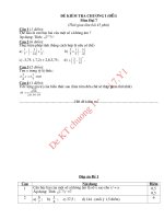 Đề-Đáp án KT Đại 7 chương 1 (D1)