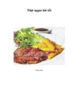 Thịt ngựa bít tết