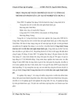 THỰC TRẠNG KẾ TOÁN CHI PHÍ SẢN XUẤT VÀ TÍNH GIÁ THÀNH SẢN PHẨM XÂY LẮP TẠI XÍ NGHIỆP XÂY DỰNG 2