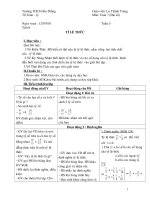 Đại số 7:Từ tuần 5 đến tuần 12