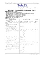 Giáo án tuần 13 lớp 4 có soạn HSKT