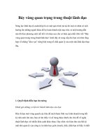 Bảy vùng quan trọng trong thuật lãnh đạo