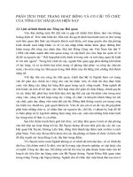 PHÂN TÍCH THỰC TRẠNG HOẠT ĐỘNG VÀ CƠ CẤU TỔ CHỨC CỦA TỔNG CỤC HẢI QUAN HIỆN NAY