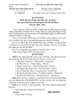 Kế hoạch thực hiện cuộc vận động 