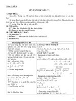 Tuần 16 tiết 30+30'' ÔN TẬP HỌC KÌ I