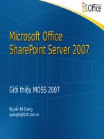 Giới thiệu microsoft office sharepoint server 2007 