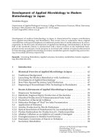 Development of Applied Microbiology to Modern Biotechnology in Japan