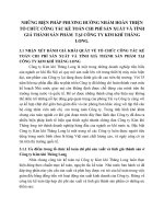 NHỮNG BIỆN PHÁP PHƯƠNG HƯỚNG NHẰM HOÀN THIỆN TỔ CHỨC CÔNG TÁC KẾ TOÁN CHI PHÍ SẢN XUẤT VÀ TÍNH GIÁ THÀNH SẢN PHẨM  TẠI CÔNG TY KIM KHÍ THĂNG LONG