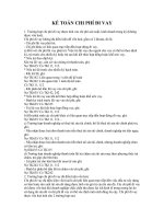 Kế toán chi phí đi vay