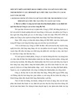 MỘT SỐ Ý KIẾN GÓP PHẦN HOÀN THIỆN CÔNG TÁC KẾ TOÁN TIÊU THỤ THÀNH PHẨM VÀ XÁC ĐỊNH KẾT QUẢ TIÊU THỤ TẠI CÔNG TY CAO SU SAO VÀNG HÀ NỘI