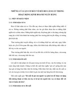 NHỮNG LÝ LUẬN CƠ BẢN VỀ RỦI RO LÃI SUẤT TRONG HOẠT ĐỘNG KINH DOANH NGÂN HÀNG