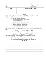 tiết 20 kiểm tra