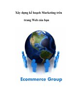 Xây dựng kế hoạch Marketing trên trang Web của bạn