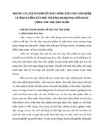 NHỮNG LÝ LUẬN CƠ BẢN VỀ HOẠT ĐỘNG TIÊU THỤ SẢN PHẨM VÀ ẢNH HƯỞNG CỦA MÔI TRƯỜNG MARKETING ĐẾN HOẠT ĐỘNG TIÊU THỤ SẢN PHẨM