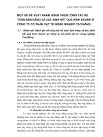 MỘT SỐ ĐỀ XUẤT NHẰM HOÀN THIỆN CÔNG TÁC KẾ TOÁN BÁN HÀNG VÀ XÁC ĐỊNH KẾT QUA KINH DOANH Ở CÔNG TY CỔ PHẦN VẬT TƯ NÔNG NGHIỆP CAO BẰNG