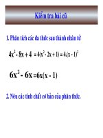 Quy dong mau thuc - Dai so 8 - Sanh